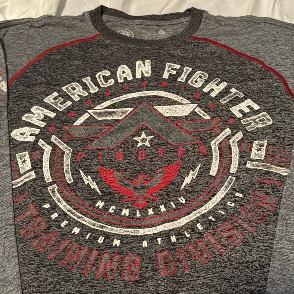 American Fighter XXL 2X long sleeve super nice shirt